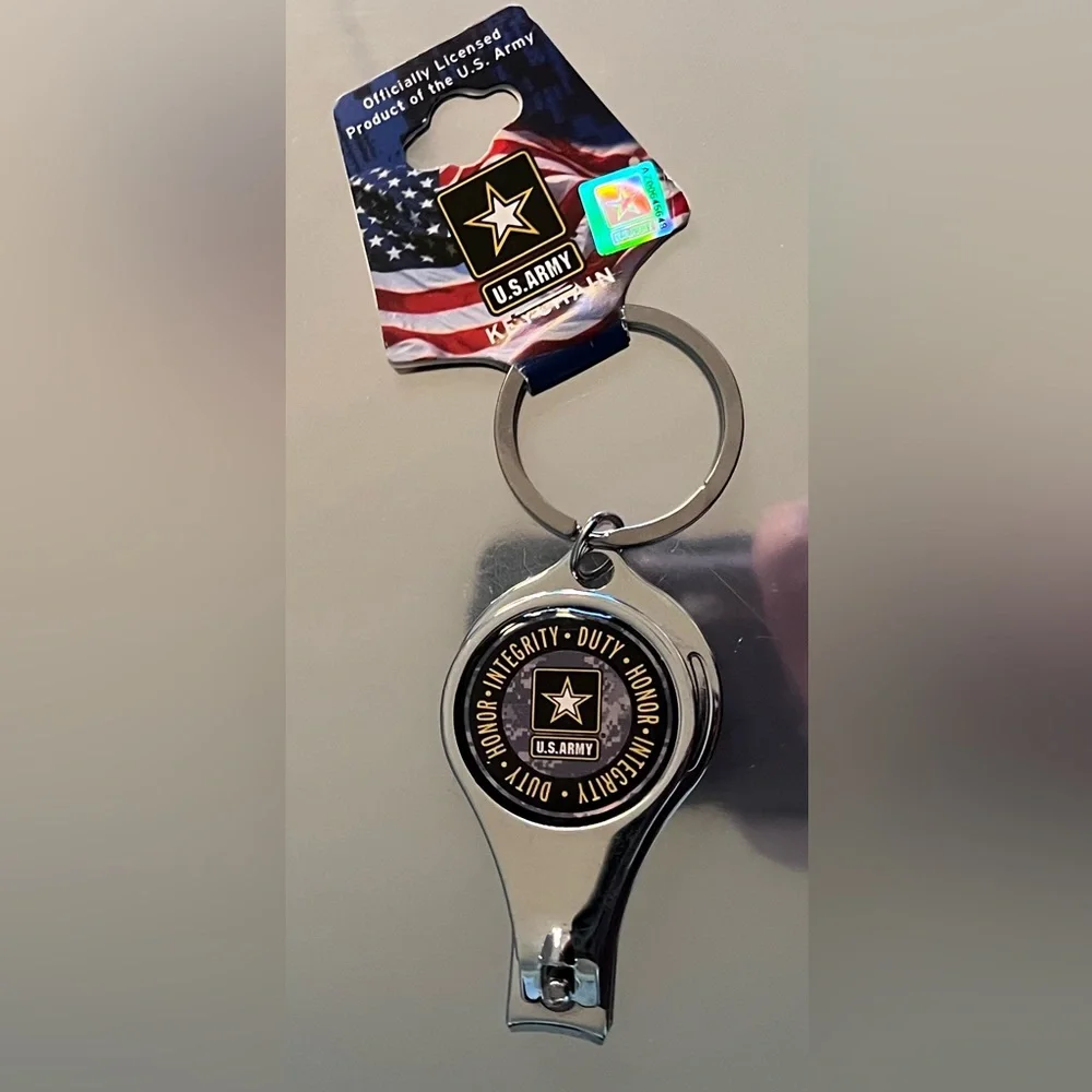 US ARMY Official Keychain Nail Clippers U.S. Army Army Logo Emblem NWT